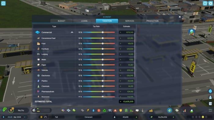 Cities: Skylines 2 tax overview.